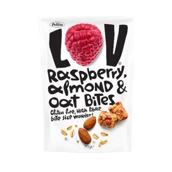 Pellito - Oat bites with raspberry and almond, 70g