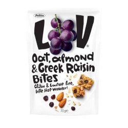 Pellito - Oat bites with greek raisin and almond, 70gr
