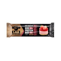 Μπάρα υψηλής πρωτεΐνης Lab - Κρέμα φράουλα crunch, 65gr