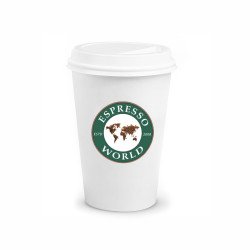 Espresso World - Ποτήρι Διπλότοιχο Χάρτινο 16oz με πιπίλα, 1 τεμ