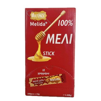 Φυσικό μέλι από άνθη λουλουδιών, 10γρ x 100 τμχ